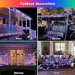 JMEXSUSS 2 Pack Solar Christmas Lights, Total 400