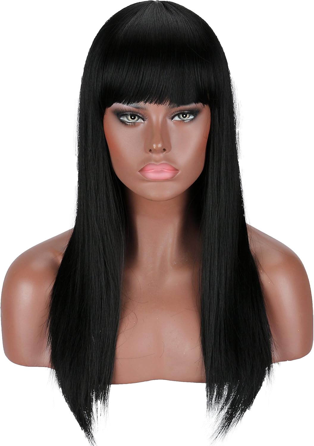 Kalyss Black Wig 22 Inches Full Long Straight Hair Wig For Women