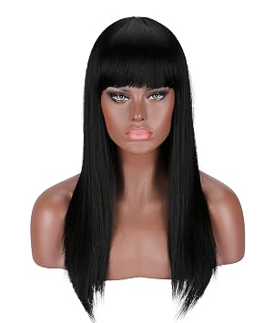 Kalyss 22 Inches Full Long Hair Wig For Black Women Heat Resistant
