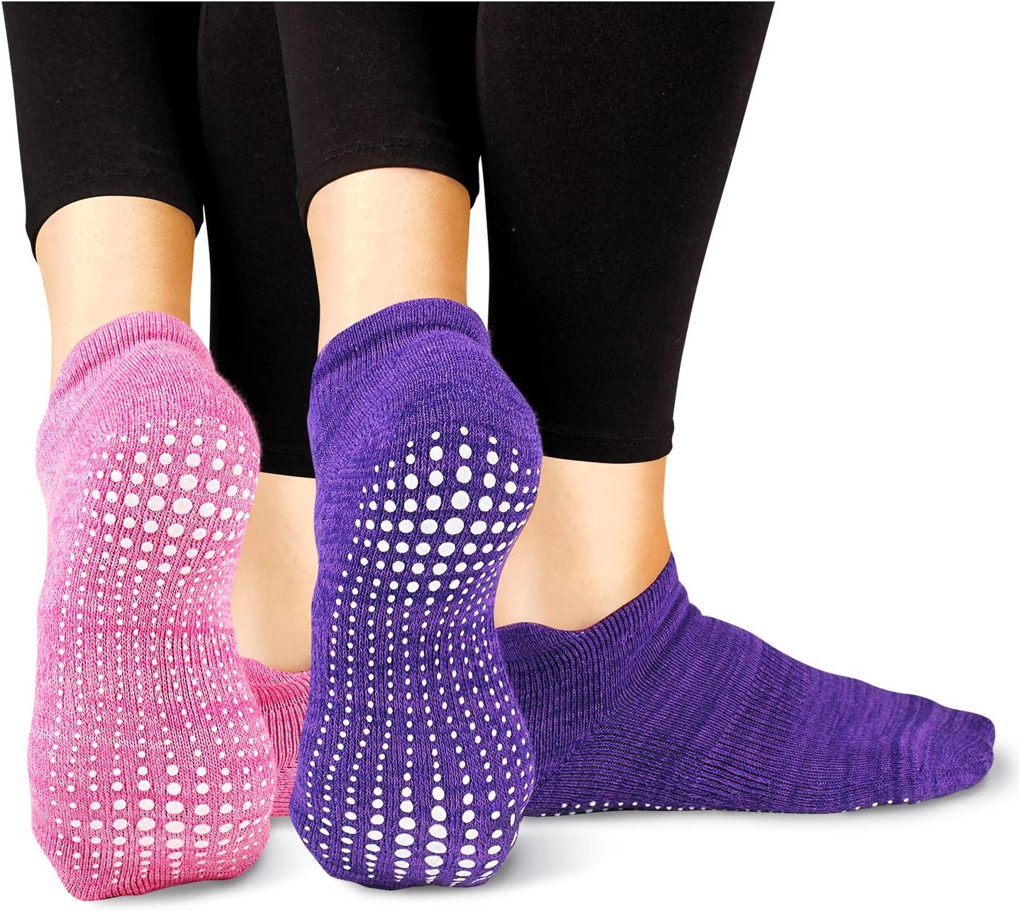 Non Slip Grip Socks - Unisex for Yoga, Pilates, Barre, Casual Home & Hospital Slipper Socks