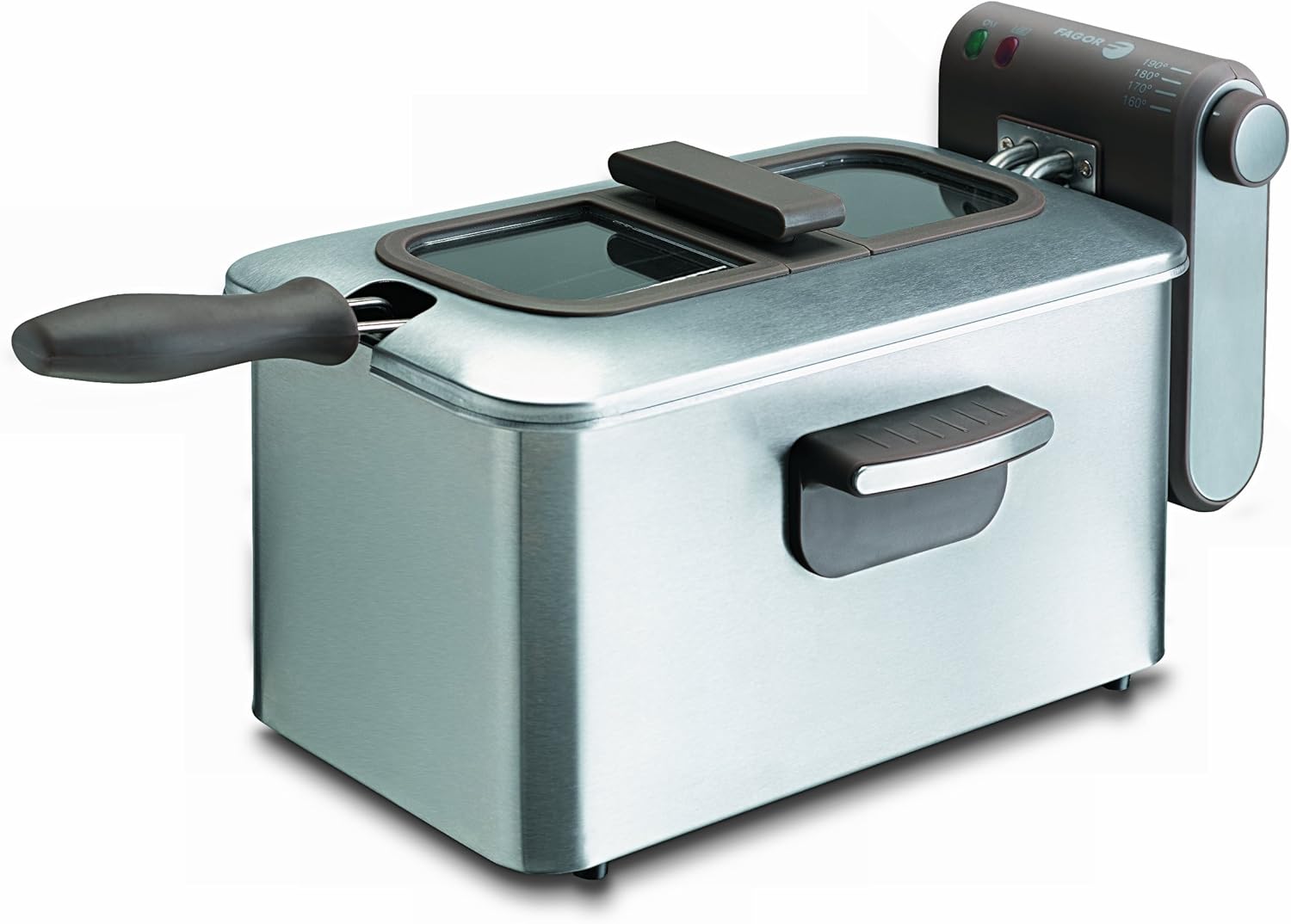 Fagor F-350 - Freidora, 3 litros, visor de vidrio, totalmente ...