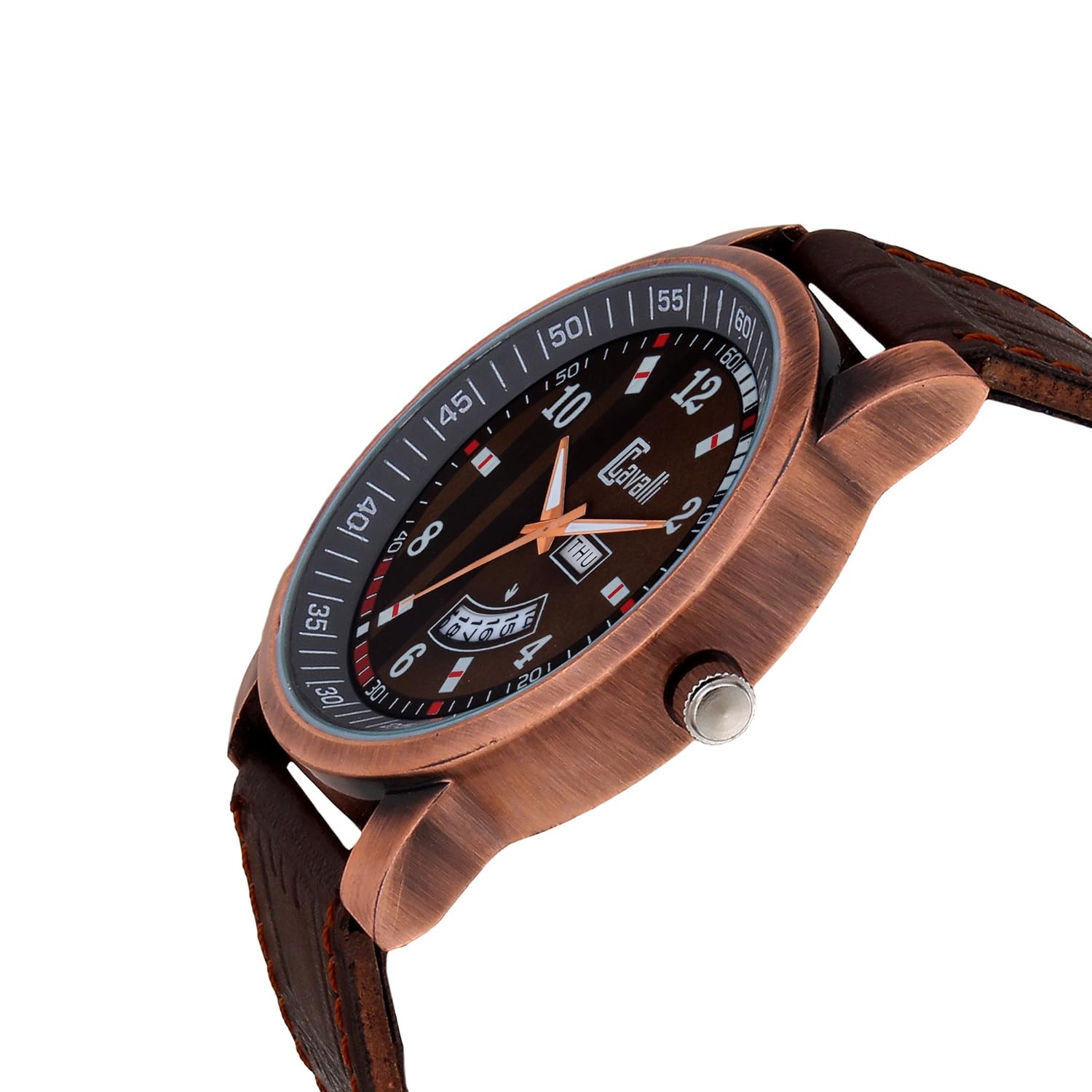 cavalli analogue brown dial men's & boy's watch - cs2691