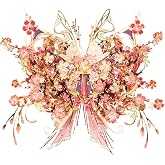 MU 3D Metal Puzzle for Adult Flower and Butterfly E-Flower, Insect Animal Model Kits Building Miniature Jigsaw Puzzles, Birthday Xmas Gifts Brain Teaser DIY Set Home Decor