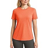 MAGCOMSEN Women's Short Sleeve T Shirts UPF 50+ Sun Protection Quick Dry Athletic Running Workout Tee Tops
