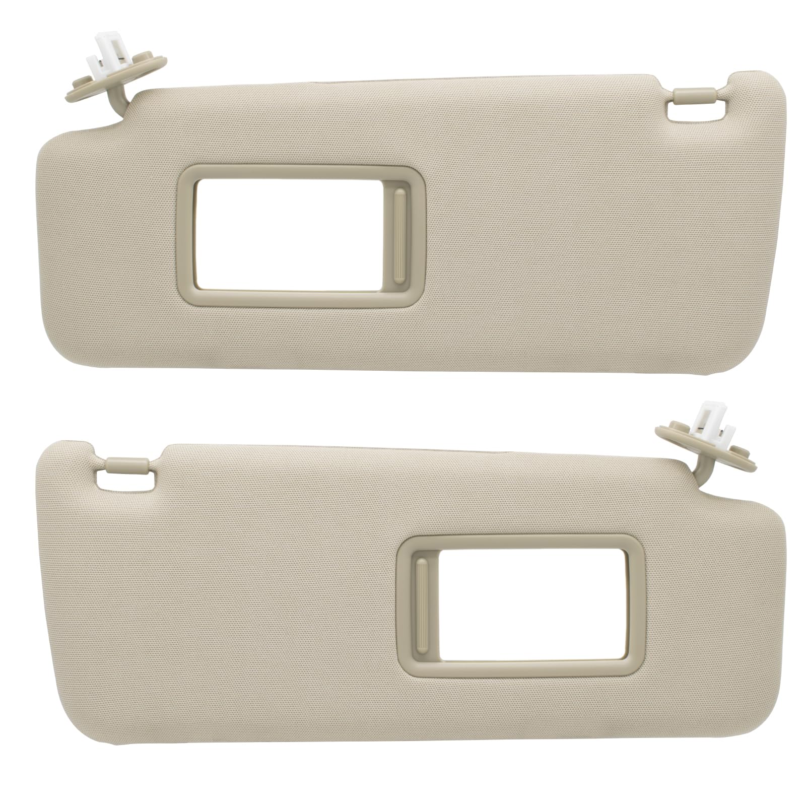 Photo 1 of CRAZYPARTS Driver Left & Passenger Right Sun Visor Compatible with Toyota 4Runner 2010-2023 Replaces# 7432035B00E1 7432035A90E1 7432035A91E1 7431035B10E1 7431035B00E1 7431035B01E1 Color: Sand Beige