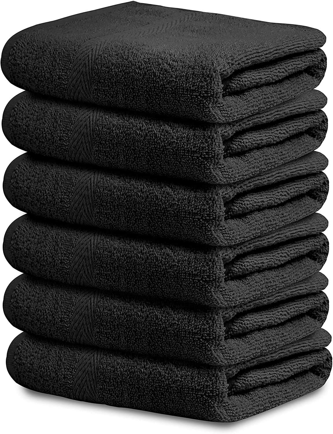 Texan Oasis Luxury Hotel & Spa 100% Cotton Premium Bath Towels Set of 6 - 22 x 44 inch - Ultra Soft 