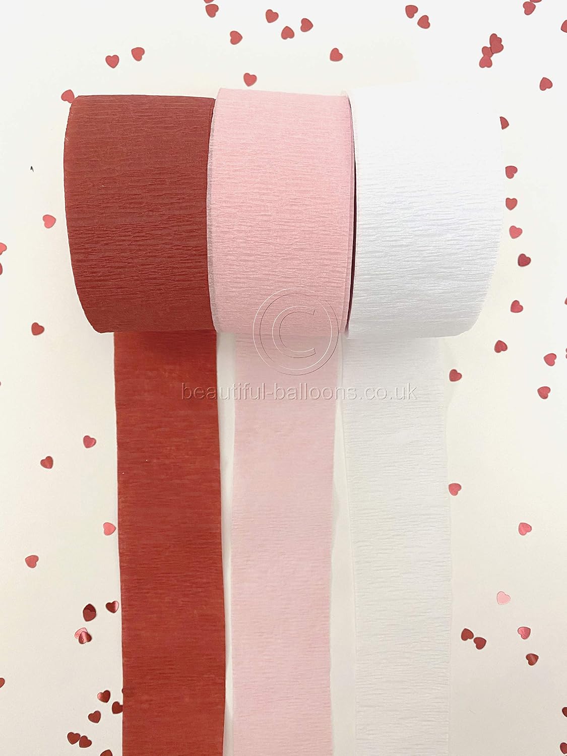 Beautiful Balloons Crepe Paper Kit, Red - Image 3