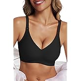 FZGO Womens Seamless Bras No Underwire Push Up Full Coverage Everyday Wireless Bra Comfortable Supportive Tshirt Bralette