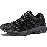 HI-TEC Ridge Low Waterproof Hiking Shoes for Men, Lightweight Breathable Outdoor Trekking and Trail Sneakers, Sizes 7 to 15, Medium and Wide Width