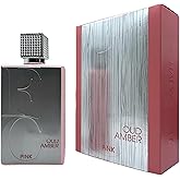 9 O'CLOCK FC OUD Amber Pink Unisex Perfume, Cologne for Men and Women 3.4 Fl. Oz. Eau de Parfum Natural Spray