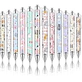 Dispowreath 12 Pcs Christmas Cute Kawaii Ballpoint Pen Cat Gifts for Cat Lovers Animal Lover Gift 1.0 mm Black Ink Cartoon Retractable Ballpoint Pen for Xmas Gifts Office Supplies