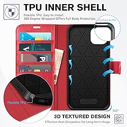 TUCCH Wallet Case for iPhone 14 Plus 6.7", [RFID