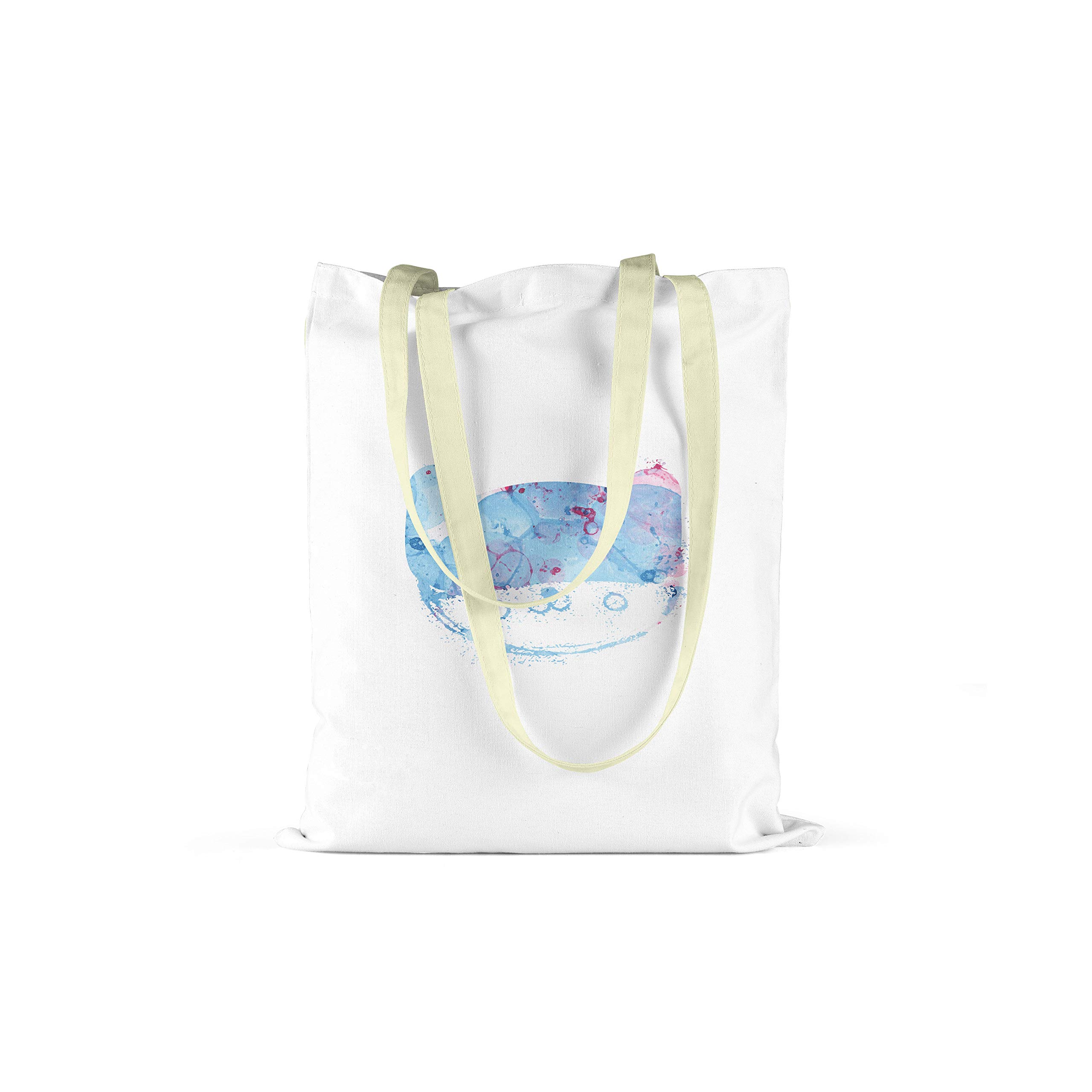 Bonamaison Printed Tote Bag, Reusable Grocery Bag, Shopping Bag, Machine Washable, Foldable, Canvas Cloth Bag with Handles, Size: 34x40 Cm