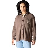 Carhartt Womens Oversized-fit Heavyweight Waffle Knit Shirt