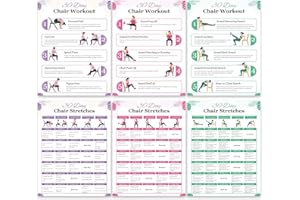 bqw 30-Day Senior Chair Exercise Program – Seated Workout Chart & Guide for Seniors | Gentle Chair-Based Exercises for Strength, Mobility & Balance | Easy-to-Follow Illustrated Fitness Routine