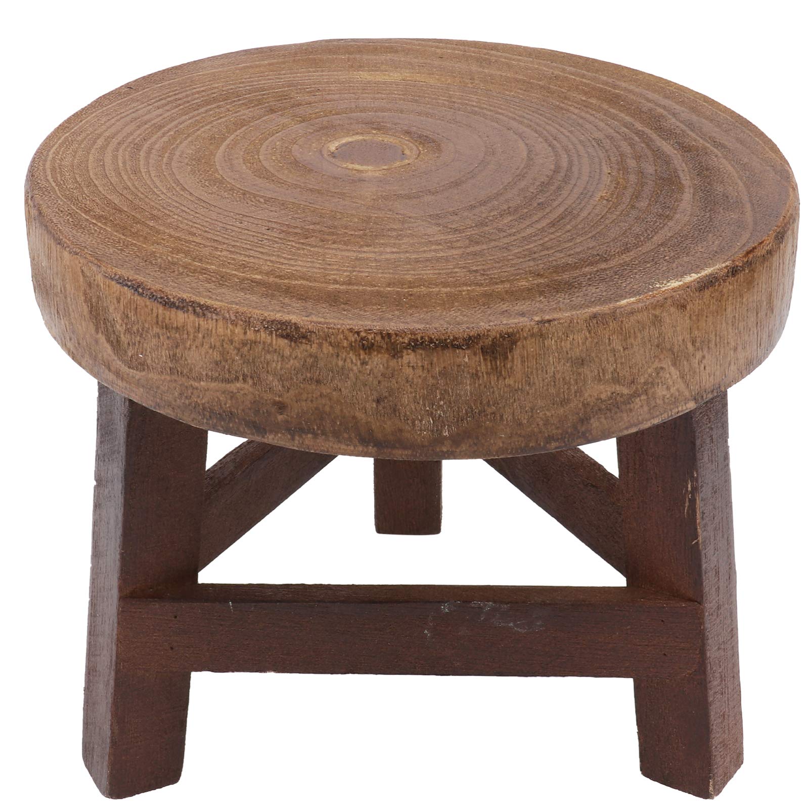 Cabilock Stand Plant Wooden Plant Stool er Stump for Flower Pot Heavy Duty Potted Holder Small Round Side End Table Displaying Modern Home Decor Modern Wooden Stand