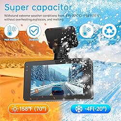 NICEWIN Dash Cam Front and Rear - 4K Ultra HD Dual