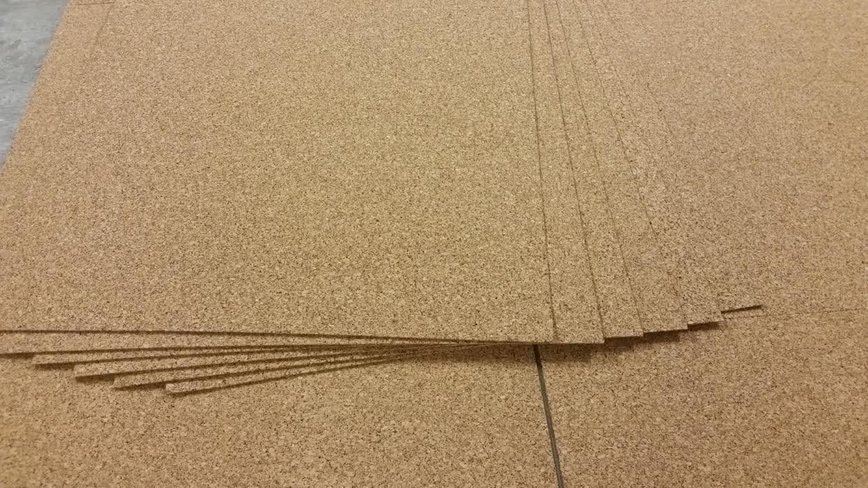 Cork board, pin board 4 mm, 100 cm x 50 cm, cork board XXL format, pin board