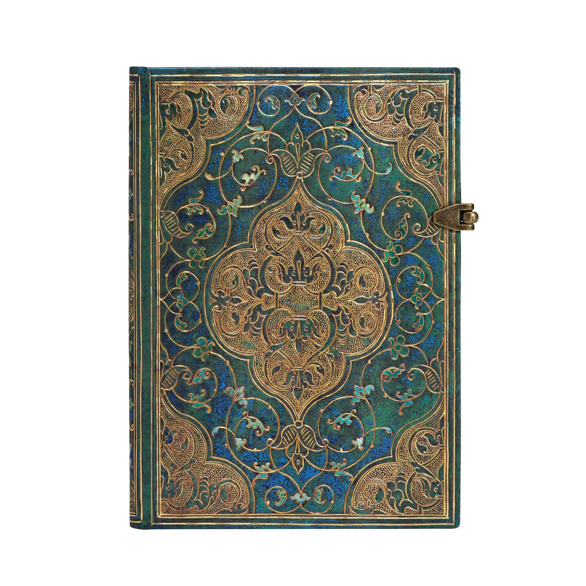 Paperblanks Turquoise Chronicles Midi Lined Hardcover Journal: Lined Midi