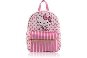 Fast Forward Sanrio Hello Kitty Backpack for Women, Men, Unisex | Cute PU Leather 10" Hello Kitty Mini Backpack Purse Shoulder Purse | Hello Kitty Bag and Hello Kitty Accessories