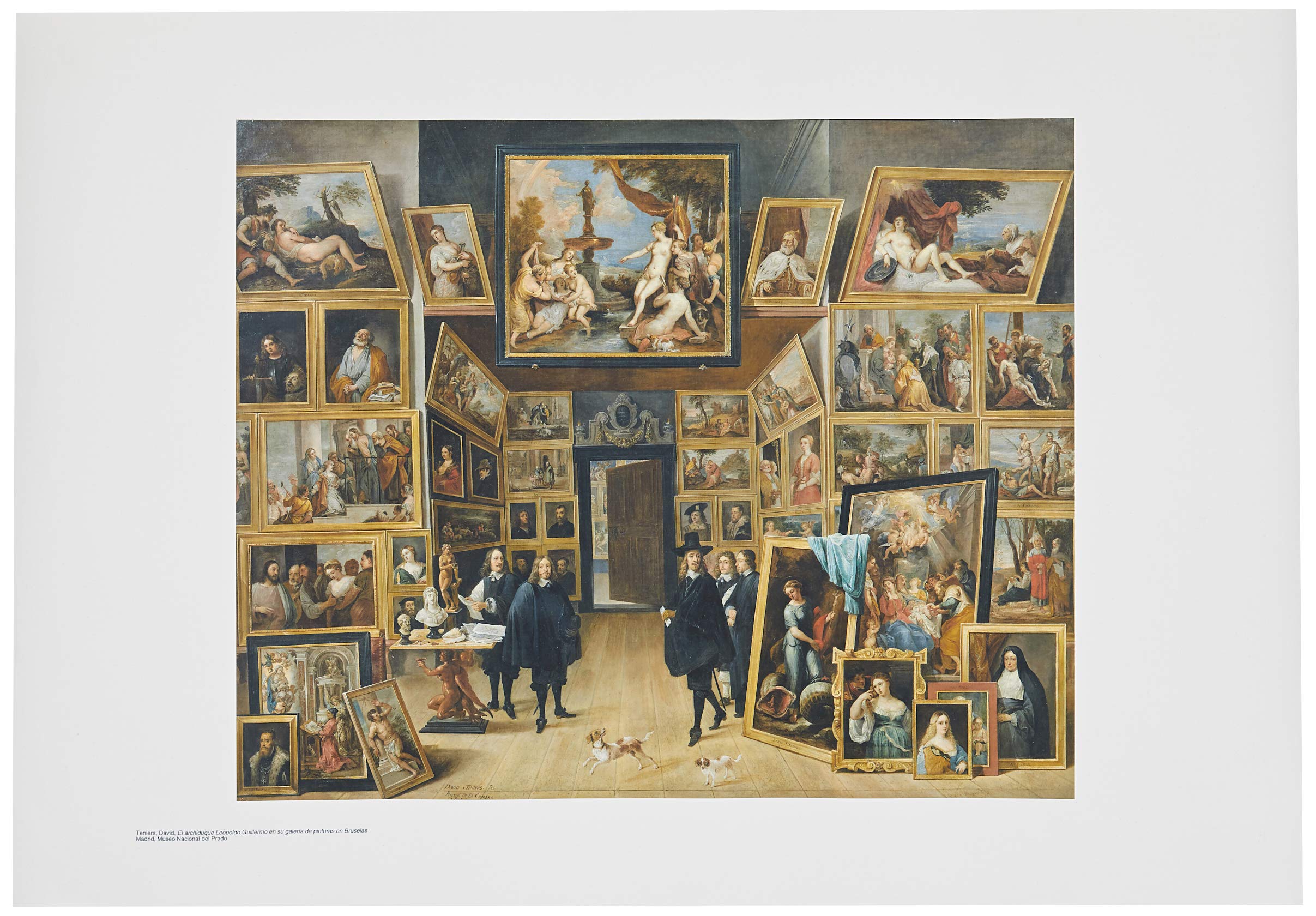 Official Reproduction of the Prado Museum "Archduke Leopoldo William in his painting gallery in Brussels"
