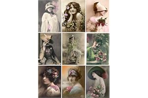 PAPER MOON MEDIA Vintage Women Photo Collage #107 Collage Sheet