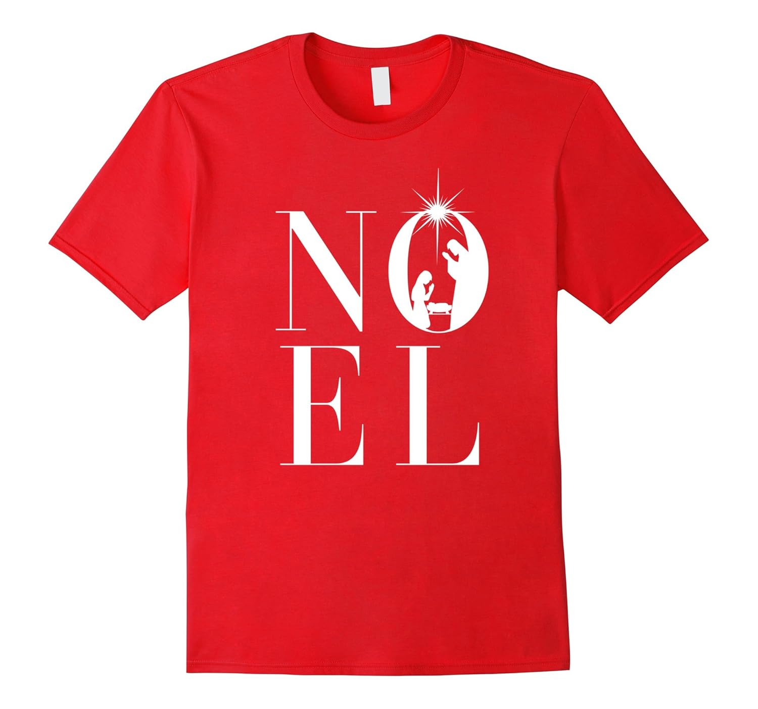 Noel Christmas Nativity T-Shirt For Christians During Advent-Rose