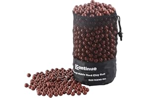 L Continue Slingshot Ammo about 1000 PCS,1/2''(about 13mm),Biodegradable Hard Clay Ball