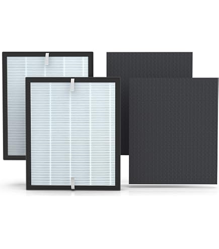 PUREBURG Replacement Filter Set For Zigma Aerio-300 Air Purifier – H13 HEPA + Activated Carbon Pre-Filter, 2-Pack