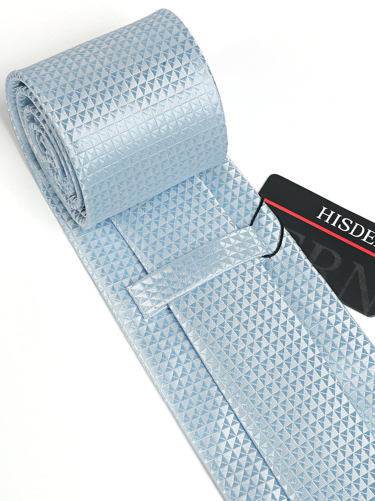 HISDERN Mens Ties Blue Ties for Men Formal Baby