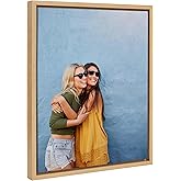 Kate and Laurel Custom Printed Framed Canvas Wall Art, 16x20 Natural, Sylvie Personal Canvas Print with Your Photos for Bedroom or Living Room Gallery Wall Decor | Printed and Hand Framed in the USA