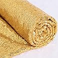 ShiDianYi 3 Feet 1 Yards-Gold-Sequin Fabric, by The Yard, Sequin Fabric, Tablecloth, Linen, for Xmas Decor (Gold)