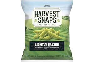 Harvest Snaps Veggie Chips (Lightly Salted Snack Crisps) | Powered by Plant Protein, Gluten Free, Non-GMO Baked Vegetable Crisps | Made in USA (24 Snack Packs)