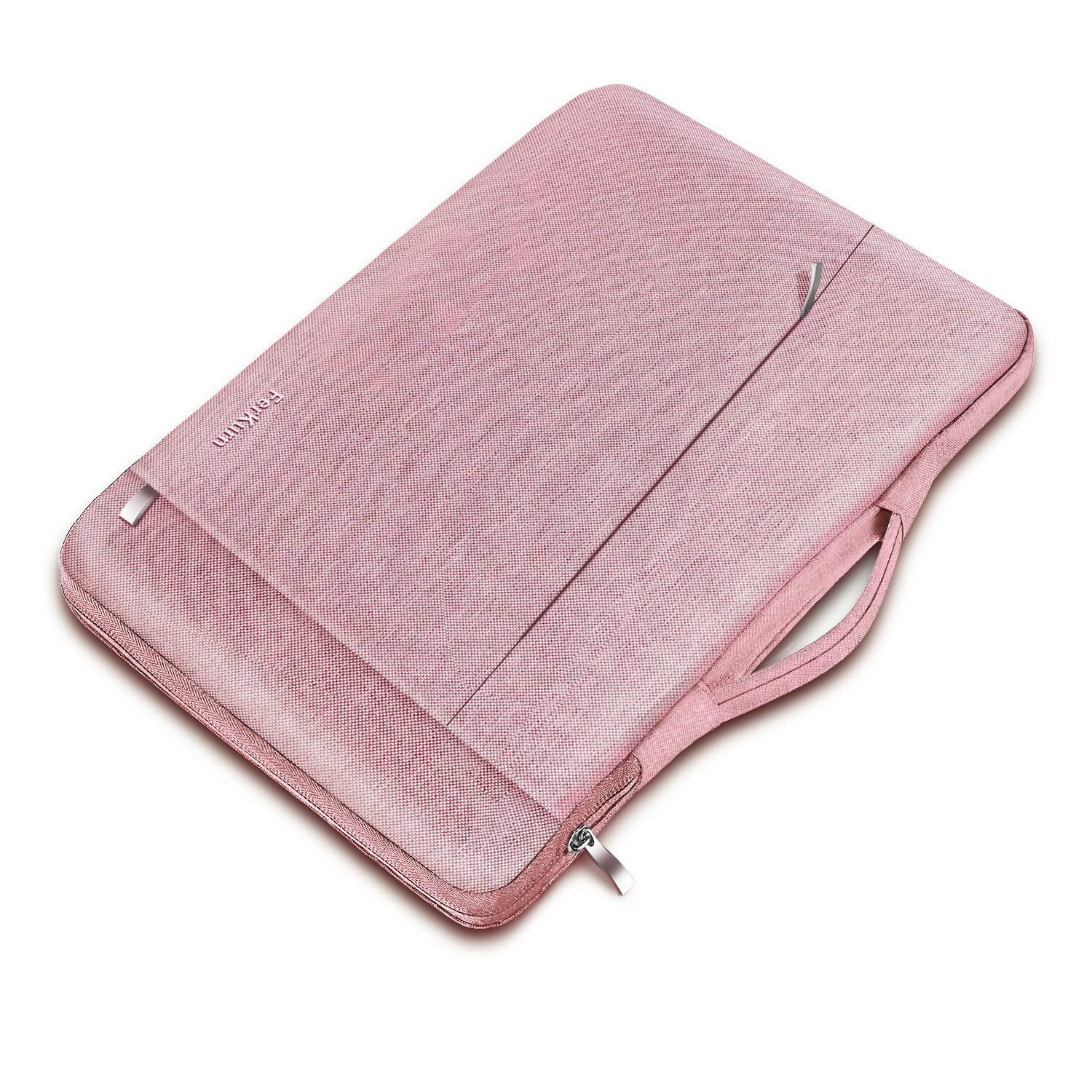 Ferkurn Laptop Case Sleeve 14 Inch Compatible with 14" MacBook Pro M4/M3/M2/M1, HP Pavilion 14 Chromebook 14A EliteBook X360 Probook, ASUS Vivobook,Lenovo Ideapad,Acer, Slim Computer Laptop Bag, Pink