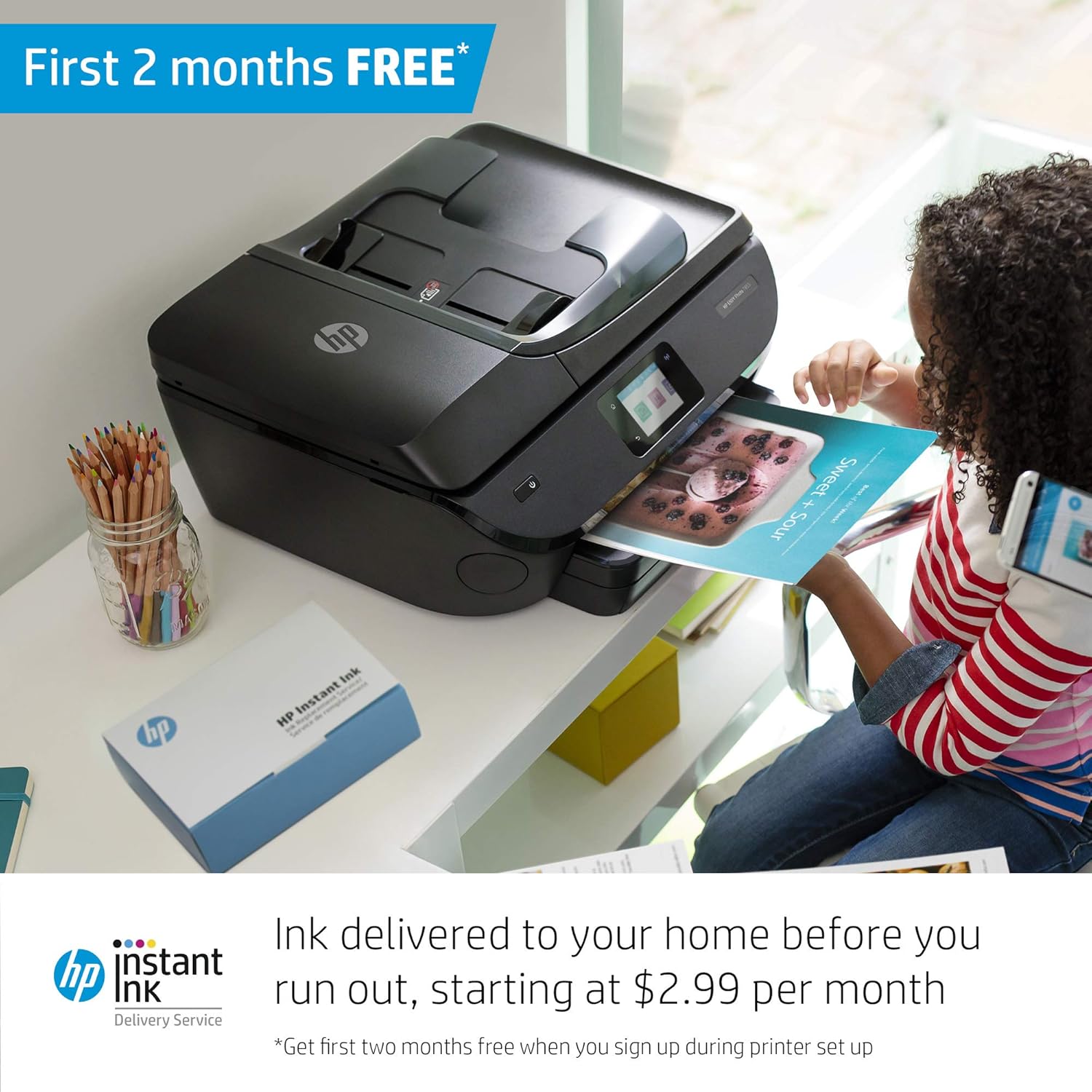 HP ENVY Photo 7855 All in One Photo Printer with Wireless Printing, HP Instant Ink ready, Works with Alexa (K7R96A): Electronics