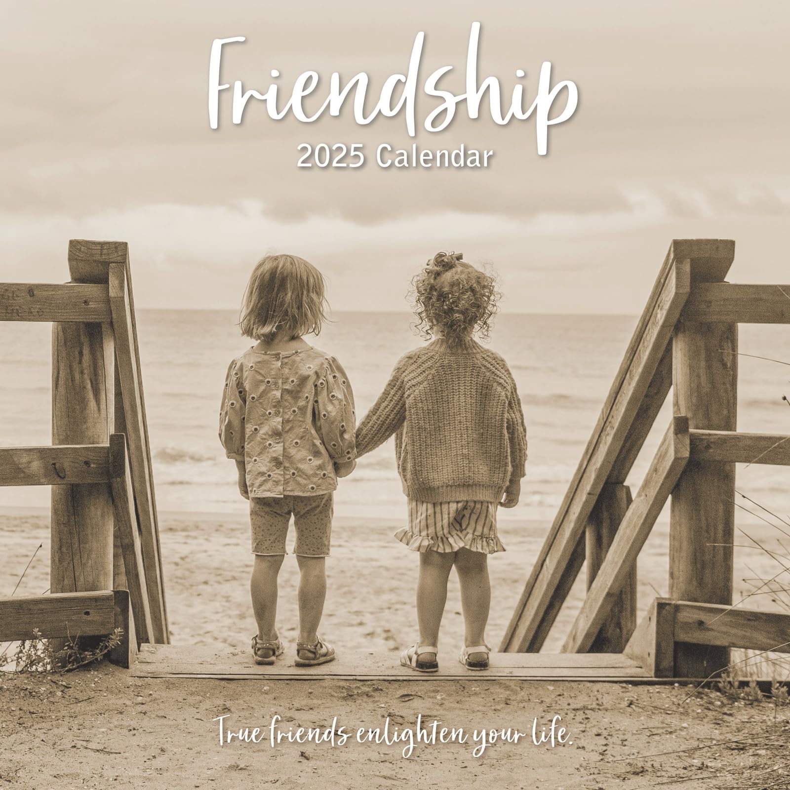 2025 Square Wall Calendar, Friendship, 16-Month Lifestyles Theme with 180 Reminder Stickers (30 x 30 CM)