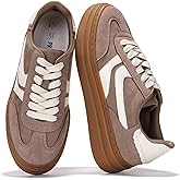 Project Cloud Platform Sneakers for Women Footwear - Memory Foam Insole Womens Shoes, Lightweight and Non-Slip Sole Lace Up Fashion Sneakers for Women 2026 (Volley)