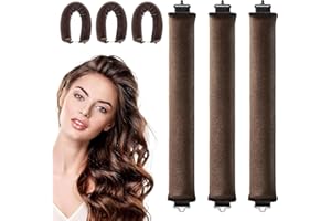 Hair Curlers No Heat, Overnight Blowout, Heatless Hair Curler for All Hairs Types, Soft Heatless Curlers Headband for Sleepin