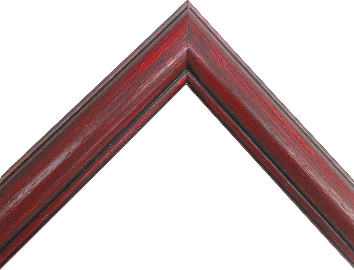 Classic Round Hand Painted Cherry Red Wooden Picture Frame (20x24 Inch)