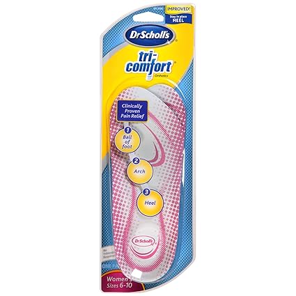 Dr Scholls Tri Comfort Orthotics Women Size 6 10 3 Pack