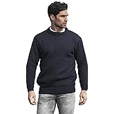 Aran Crafts Plain Crew Neck Sweater (100% Wool)