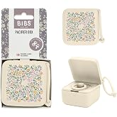 BIBS x Liberty Pacifier Box, Sterilizer Case, Chloe Meadow Ivory | Holds Up to 3 Pacifiers | Steriliser Case | BPA-Free Food-Grade Material | Easy Access