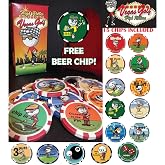 Vegas Golf High Roller Edition 15-Chip On-Course Poker Golf Game + Free Beer Chip - Fun Golf Betting Card Game for a Foursome - Golf Party Game &amp; Gift for Men &amp; Dad