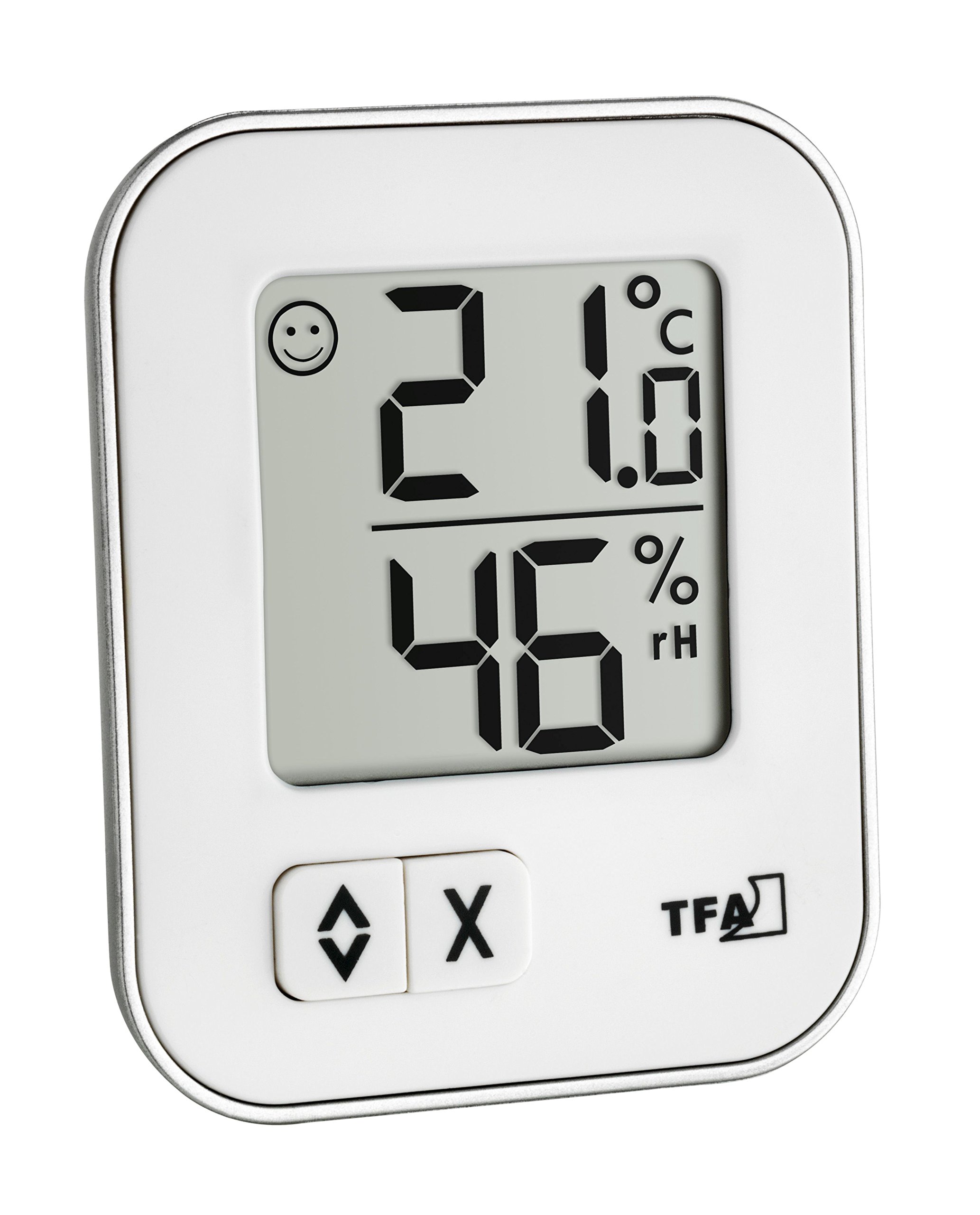 TFA Dostmann 30.5026.02 Moxx Digital Thermo-Hygrometer, Multi-colour, 9.9 x 7.5 x 2.6 cm