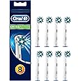Oral-B CrossAction Toothbrush Head, Pack of 8 Counts