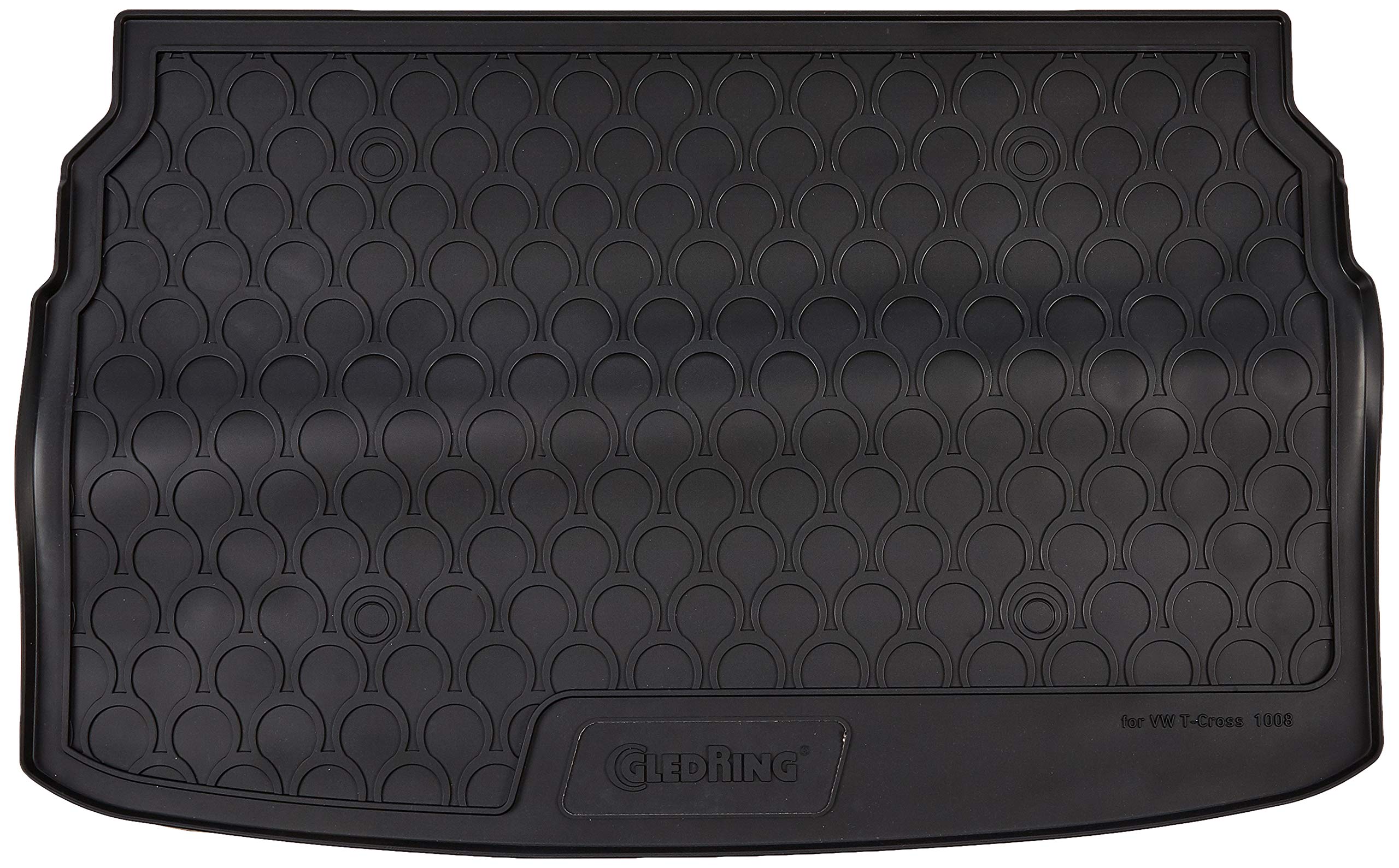 Gledring Rubbasol (Rubber) Boot Mat compatible with Volkswagen T-Cross 2019- (Lower variable floor)