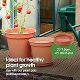 Whitefurze Garden Pot Saucer 7.5/10 cm Terracotta Set of 5 view 5