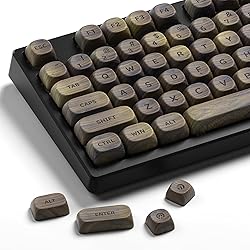 OHY MOA Profile Keycaps, XVX Wood Keycaps PBT