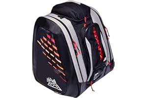 KULKEA Thermal Trekker Heated Ski Boot Backpack - Heated, Insulated Ski Boot Bag For Maximum Gear & Boot Storage - 3 Heat Settings - 20V Wall Plug & 12V Auto Plug