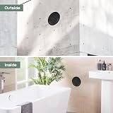 Vent Systems Ø100 mm Round Soffit Vent Cover Pack 2 Black with Mounting Neck view 5